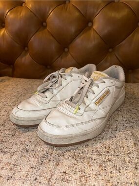 Reebok White Club C Classic 85 Vintage Sneakers
